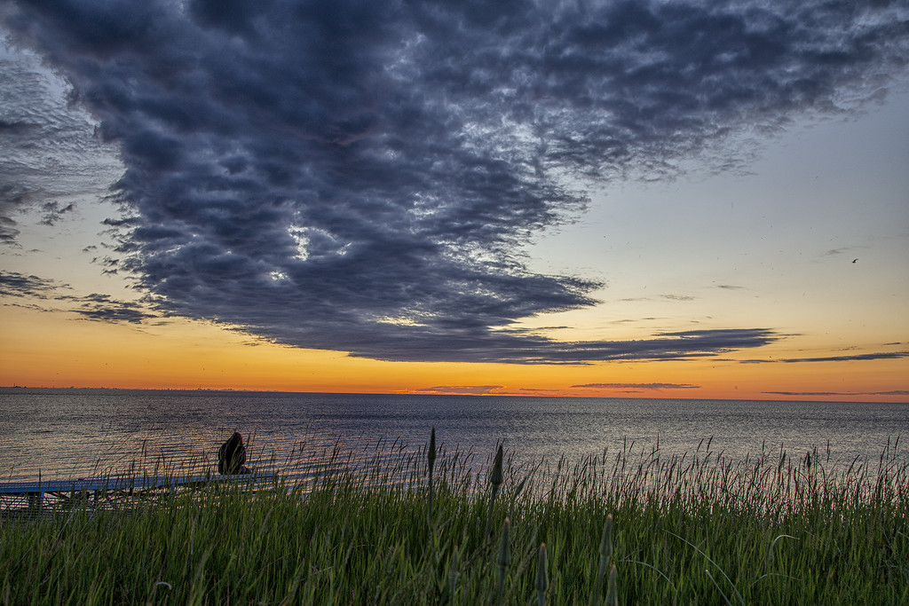 Lake Ontario Sunrise Watching  by pdulis