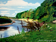 18th Jun 2020 - Bend in the river (painting)