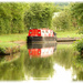 Little Red Boat @ Pywell's lock by bybri