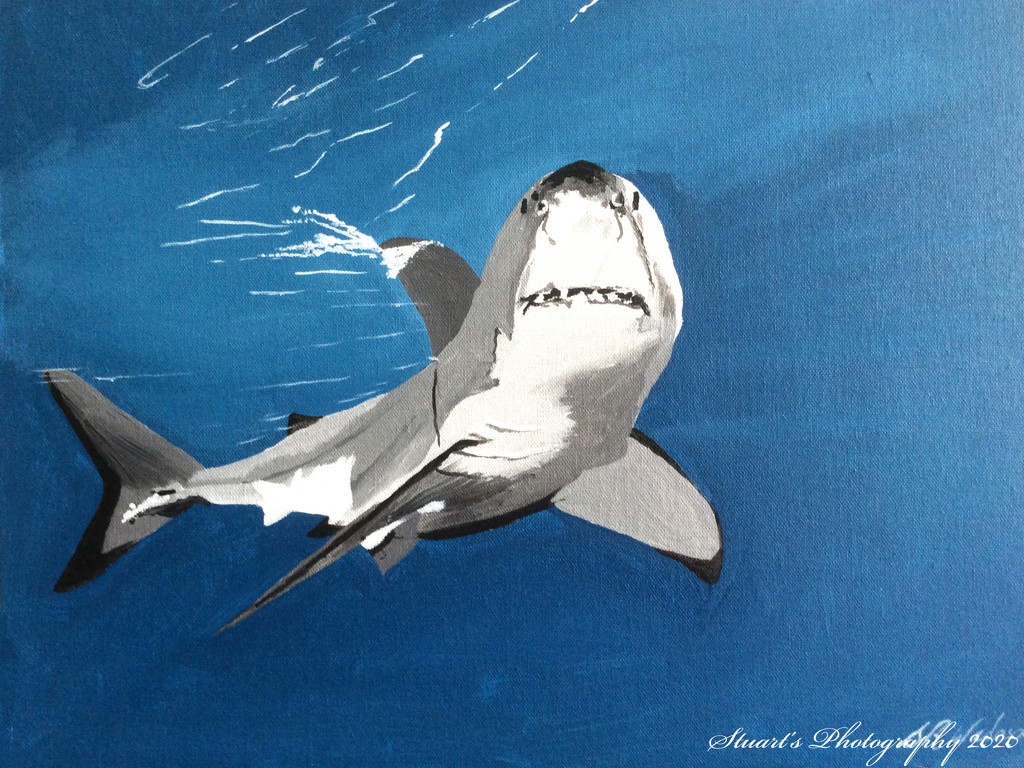 Jaws (painting) by stuart46