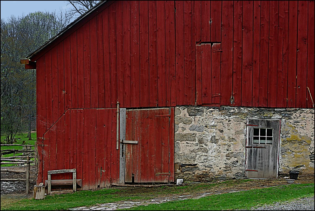 The Red Barn at Quiet Valley by olivetreeann