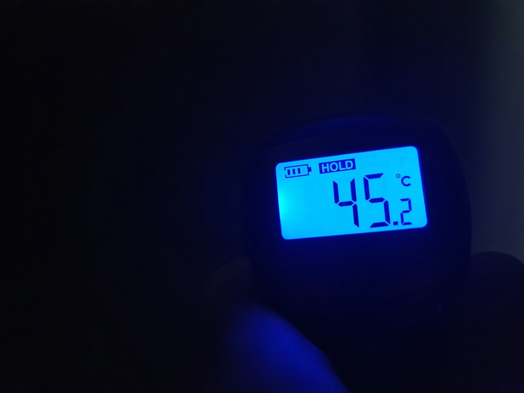 This is the temperature I recorded in my bedroom on my temperature gun. Hurry up winter! by isaacsnek