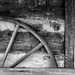 Wagon Wheel on the Porch by olivetreeann