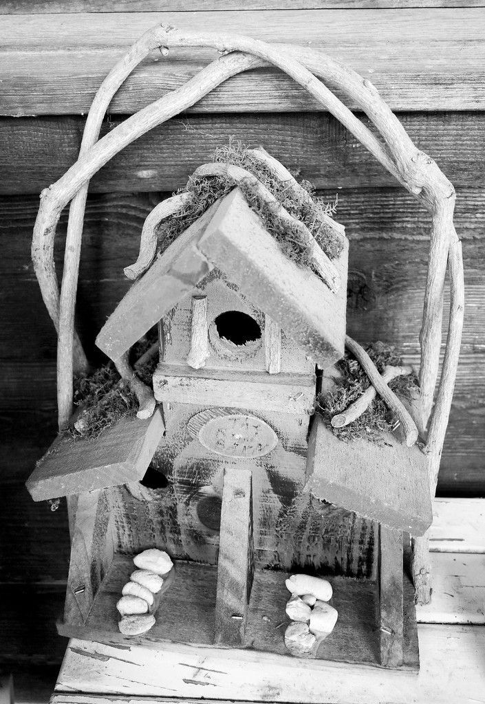 Wooden birdhouse by homeschoolmom