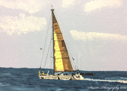 27th Jun 2020 - Sailing (painting)