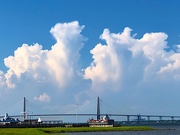 28th Jun 2020 - Summer clouds over Charleston Harbor at Waterfront Park