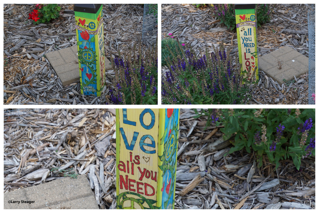 Love is all you need, Garden pole by larrysphotos