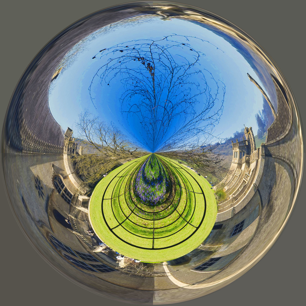 A spherical View (Lacock Abbey) by jon_lip