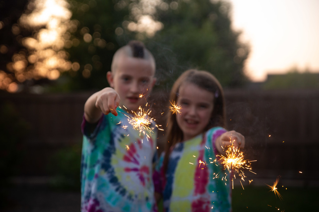 Sparklers on the 4th by tina_mac