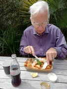 7th Jul 2020 - Fish and chip lunch at Trebah Gardens. 