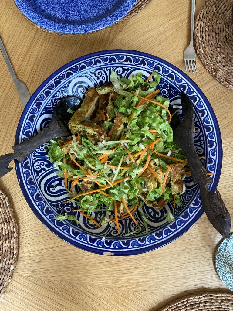 Vietnamese Omelette and Salad by judithmullineux