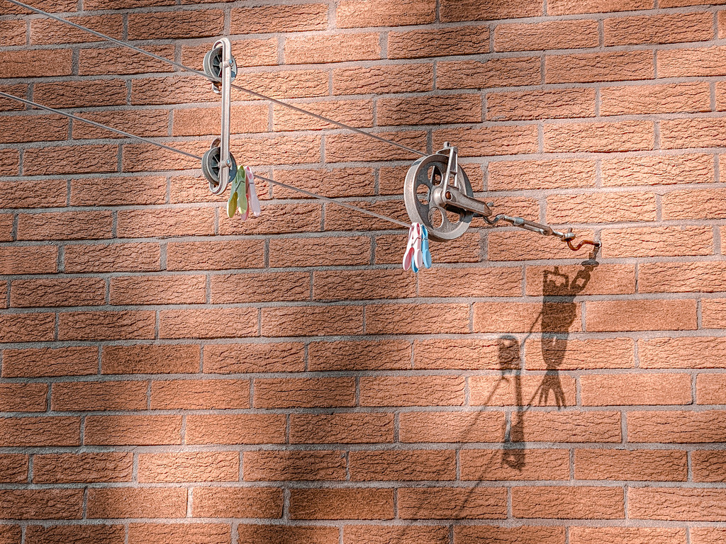 Clothesline Pulley by sprphotos