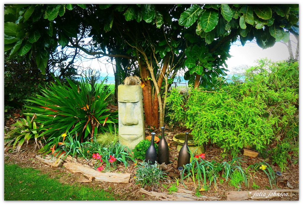 Easter Island Man .. Winter Garden.. by julzmaioro
