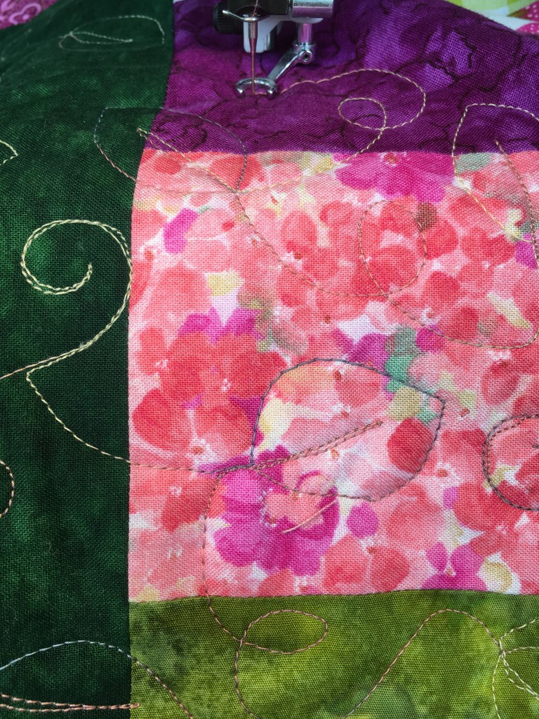 trying out a new quilting design  by wiesnerbeth