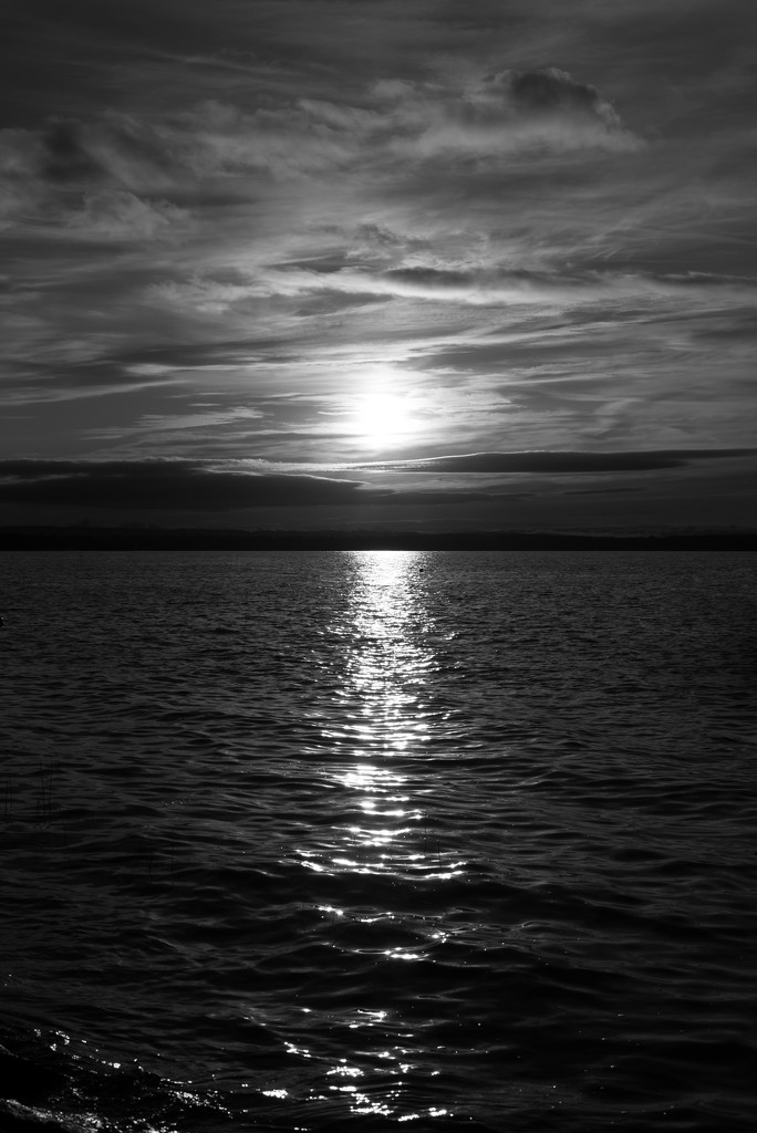 b&w sunset by jackies365
