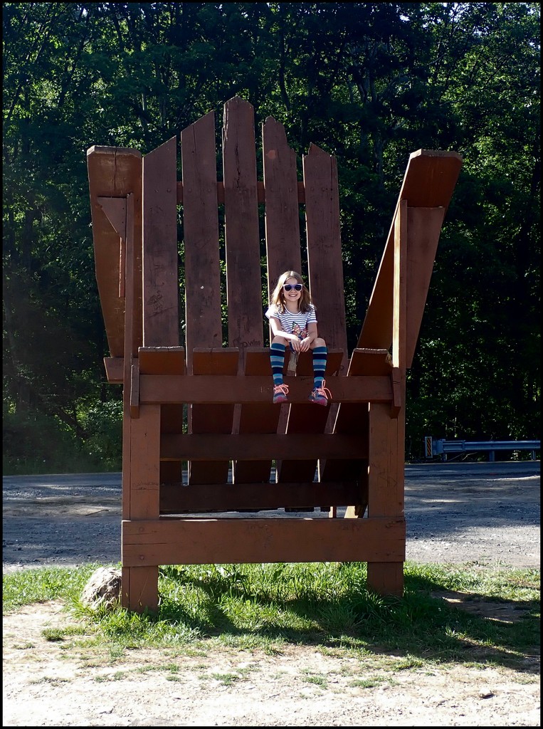 Lucy and the BIG CHAIR by olivetreeann