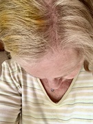 25th Jul 2020 - Pollinated... a close encounter with my lilies gave me a new hair colour!