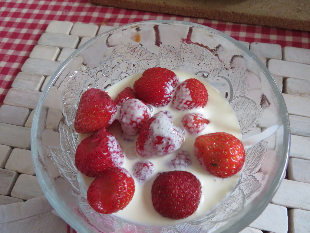 Strawberries and cream by lellie
