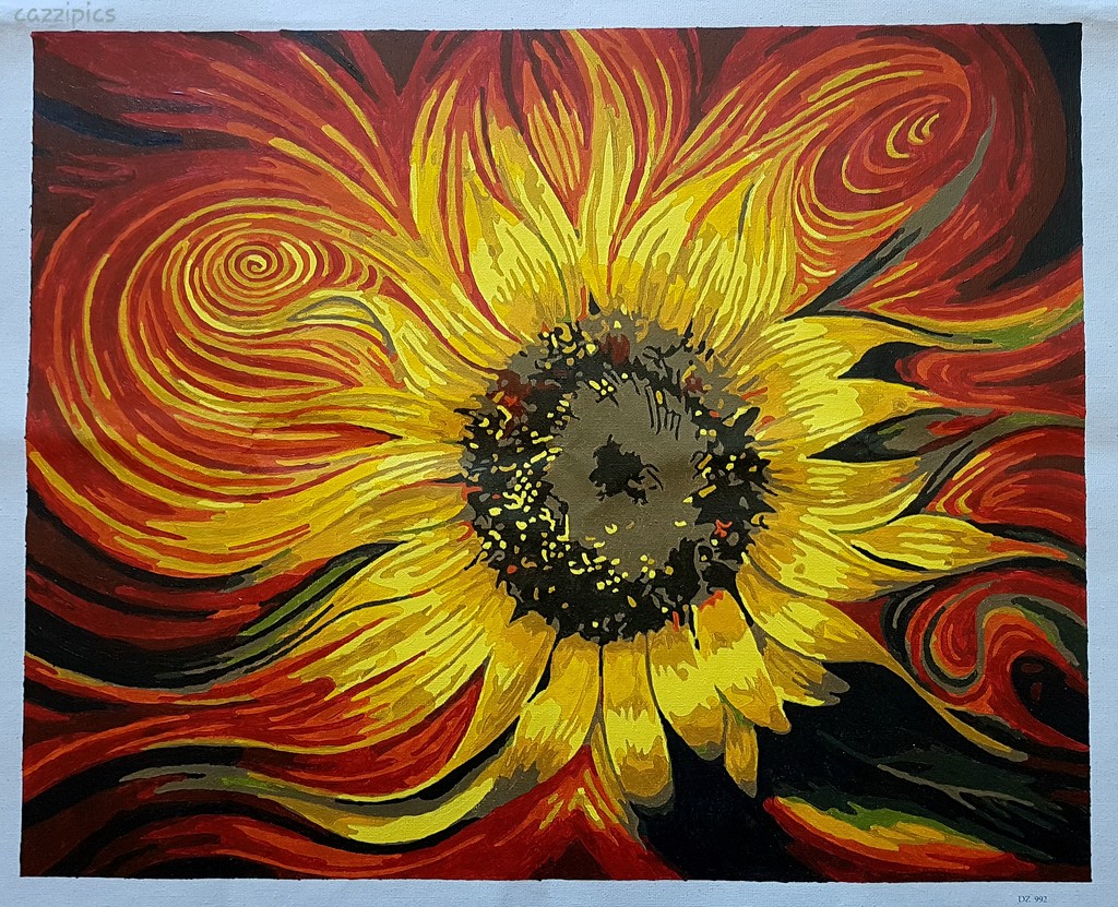 Sunflower - Paint By Numbers by serendypyty