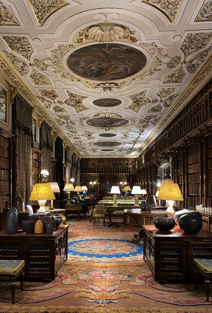 Chatsworth House Library by tinley23
