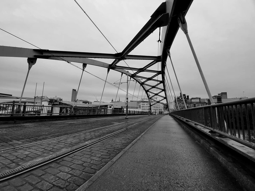 Sheffield tram bridge by isaacsnek
