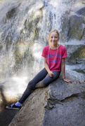 5th Aug 2020 - My daughter at Glade Creek Falls
