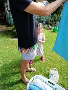 8th Aug 2020 - Helping Grandad peg the washing out! 