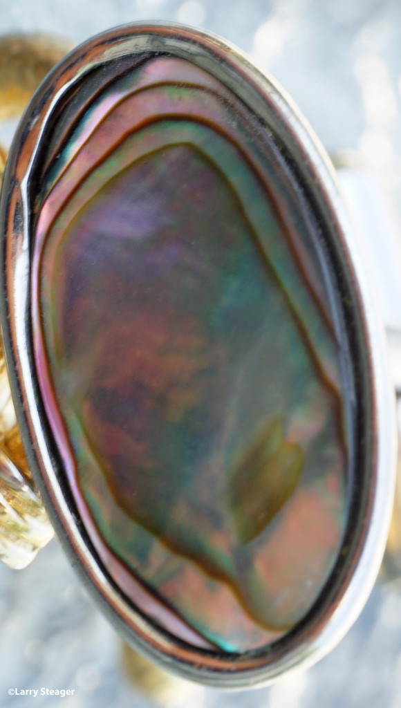 Abalone shell cufflink by larrysphotos
