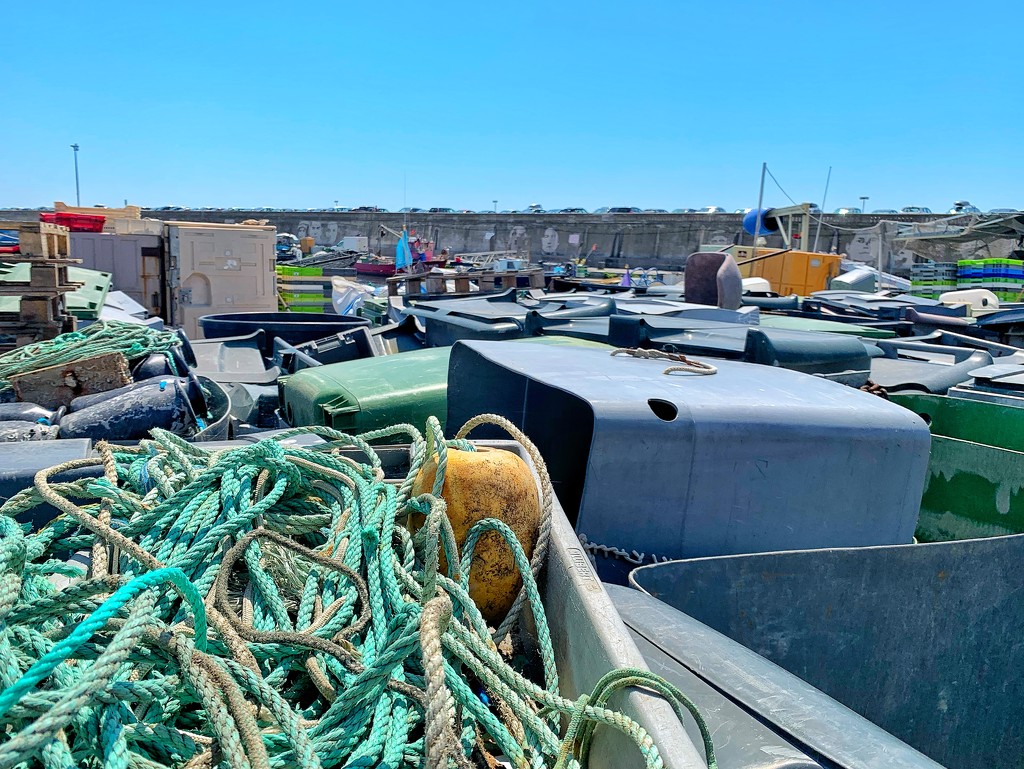 Fishermen ropes and baskets.  by cocobella