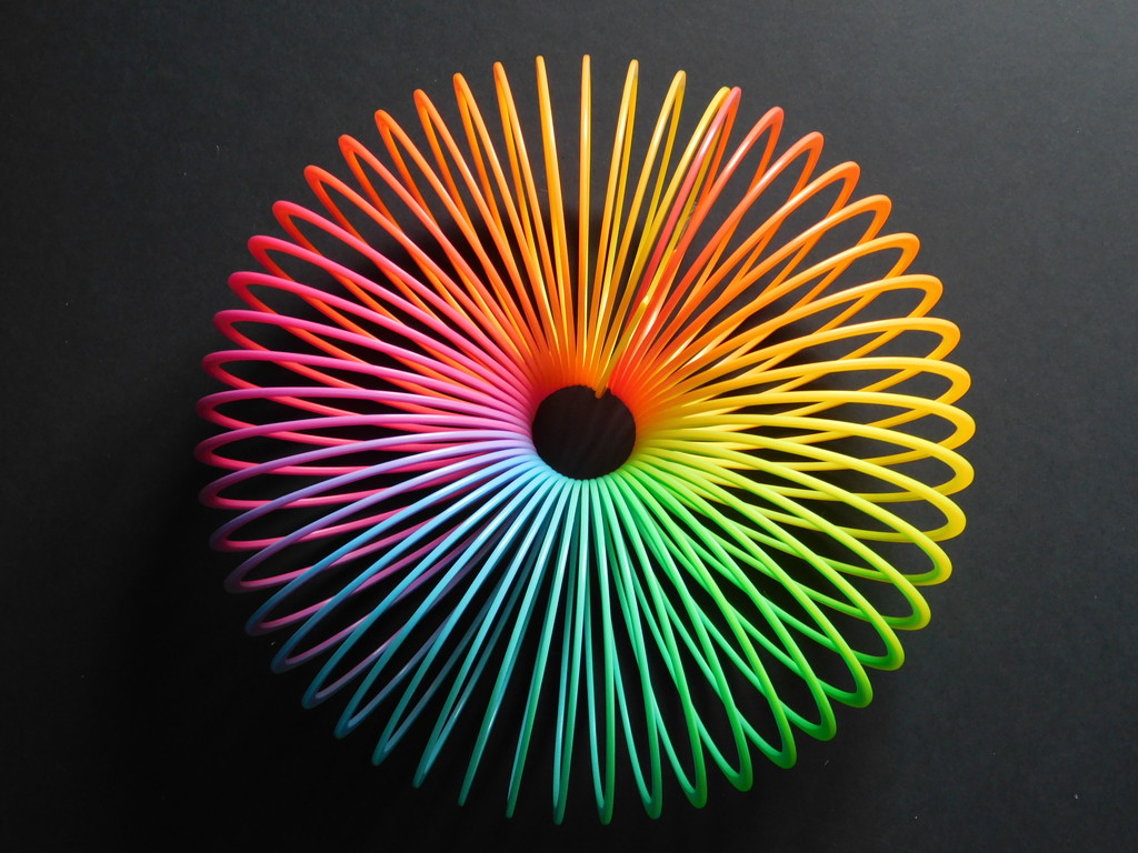 Another for get pushed challenge "My challenge is to take a cool photo of a Slinky. Have fun!." by 365anne