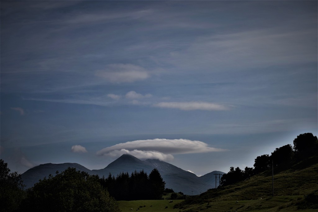 hill and cloud by christophercox