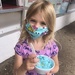 Blue mask, blue ice cream  by mdoelger