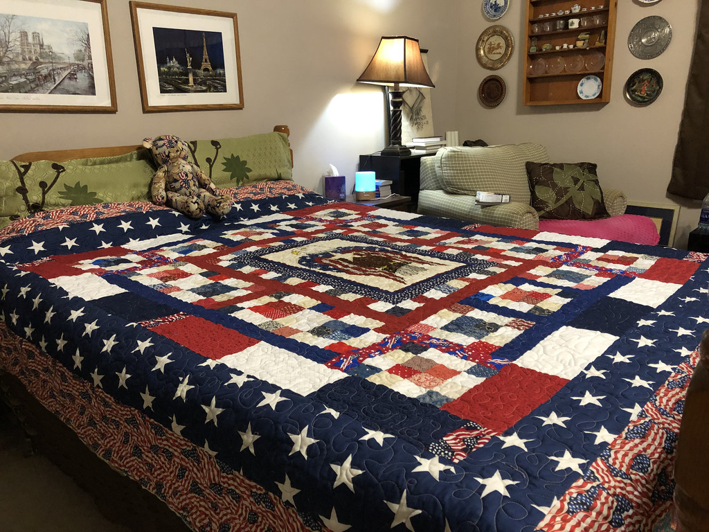 My quilt is done by homeschoolmom