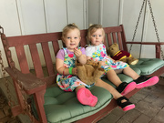 20th Aug 2020 - Emmie & Maddie on an awesome swing 