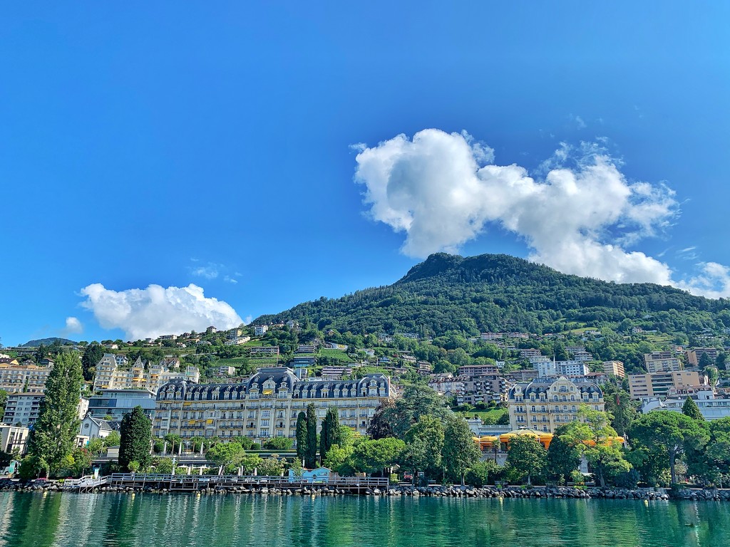 Montreux from the lake.  by cocobella
