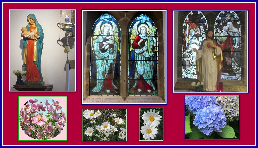 Holy Icons and flowers. Rishton Parish Church. by grace55