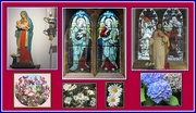 22nd Aug 2020 - Holy Icons and flowers. Rishton Parish Church.