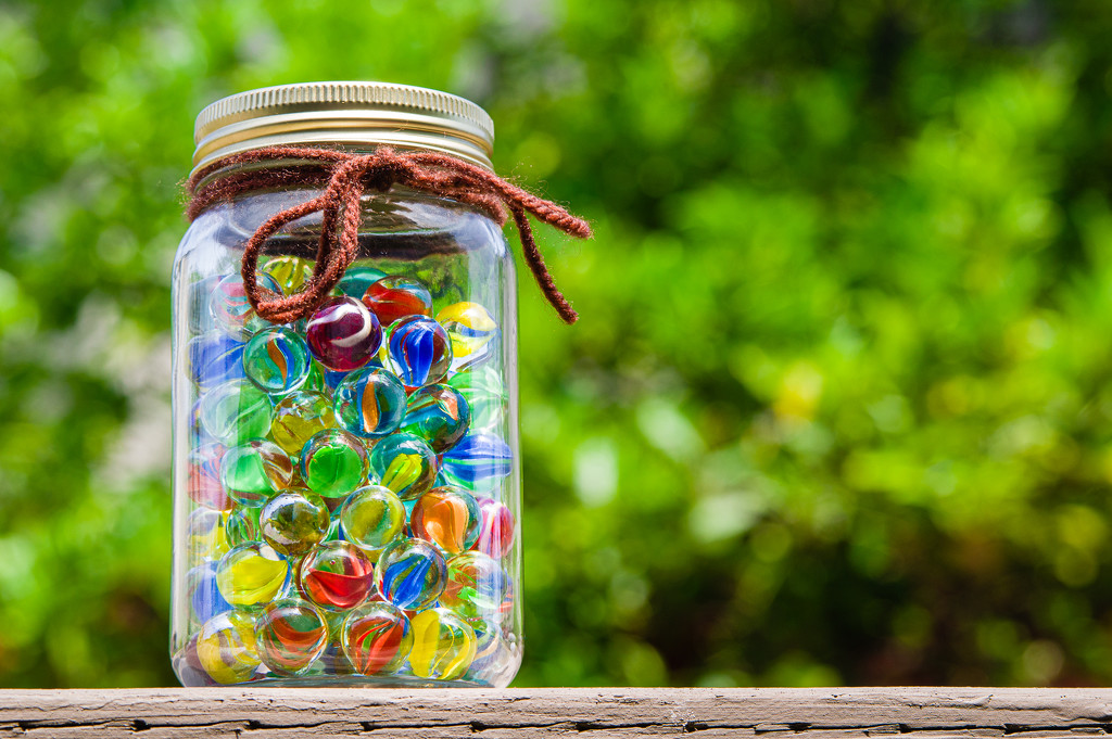 (Day 192) - Jar of Marbles by cjphoto