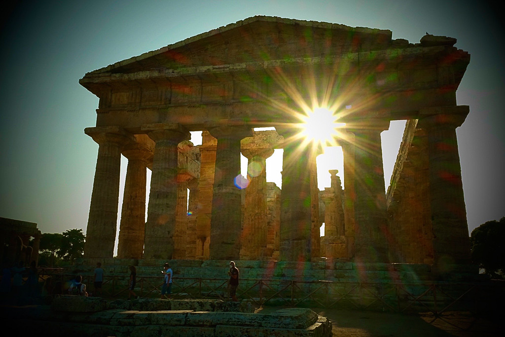 Paestum. Temple of Neptune by caterina