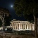 Paestum. Temple of Neptune at night by caterina
