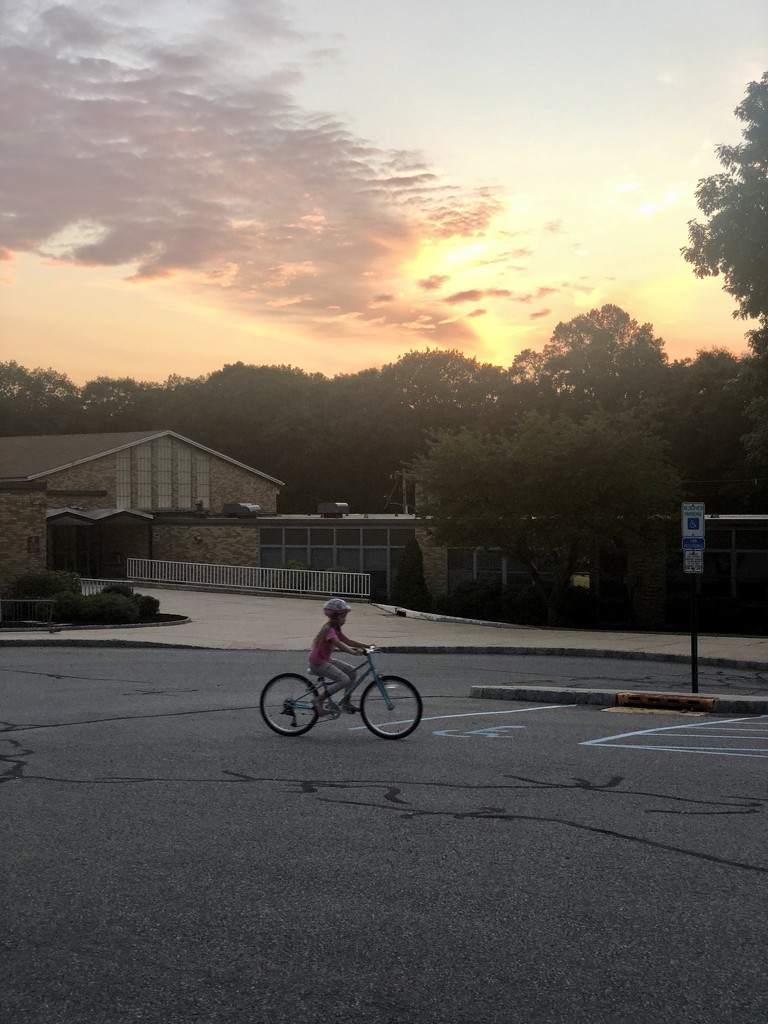 Bike ride at sunset by mdoelger