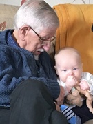 30th Aug 2020 - A precious moment between Great Grandfather and his Great Grandson