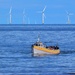 boat and wind turbines by ianmetcalfe
