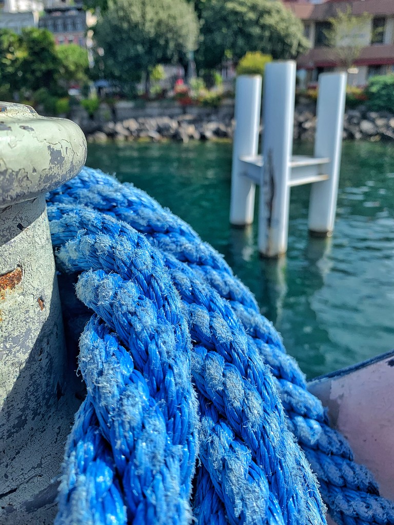 Rope on the boat.  by cocobella