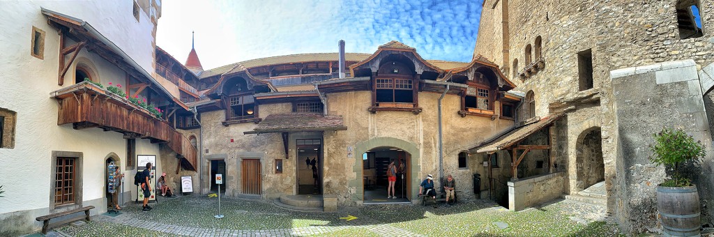Chillon castle courtyard.  by cocobella