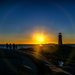 Lens flare at Peggy's Cove by novab