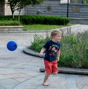 8th Sep 2020 - Happy boy with a blue balloon 