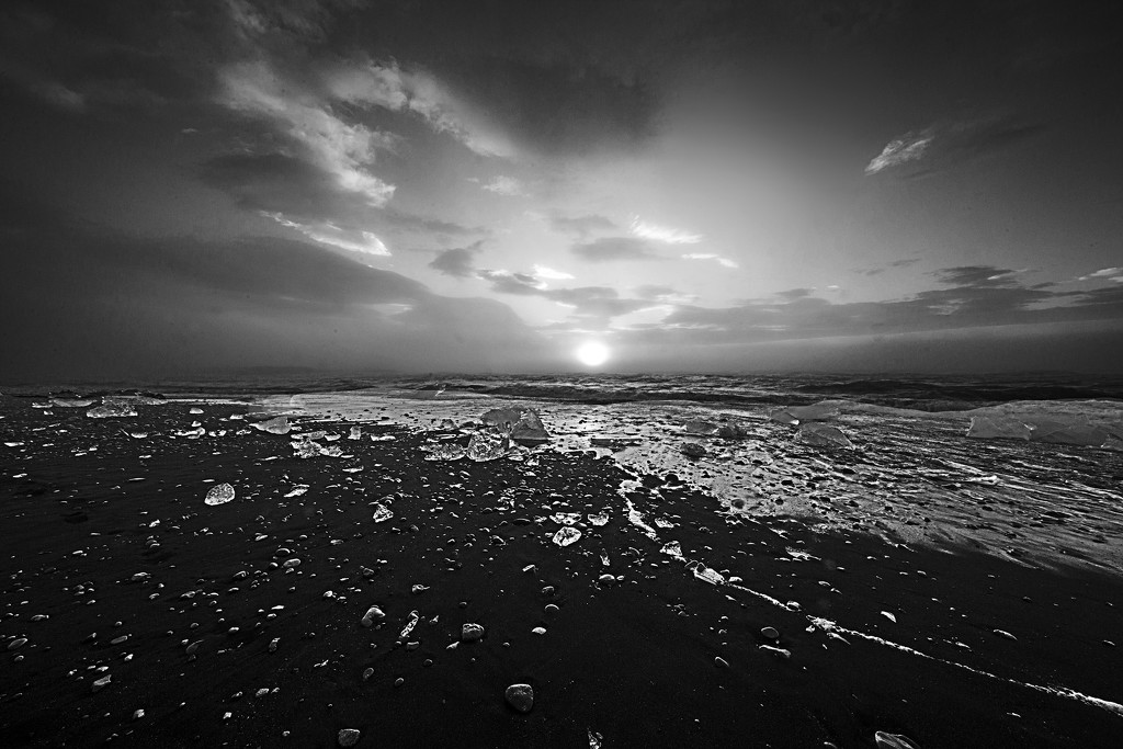 Diamond Beach Iceland Sunrise by pdulis