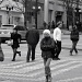 Standing Out In a Cross Walk by seattle