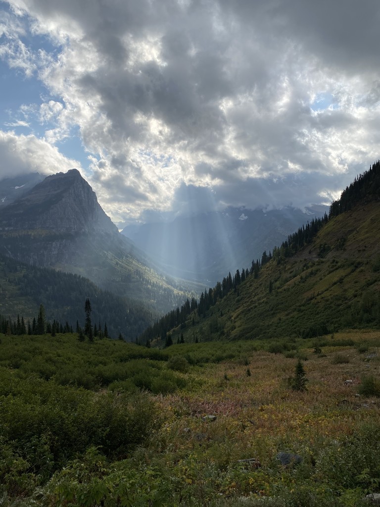 Sun Rays in Glacier Nation Park  by clay88